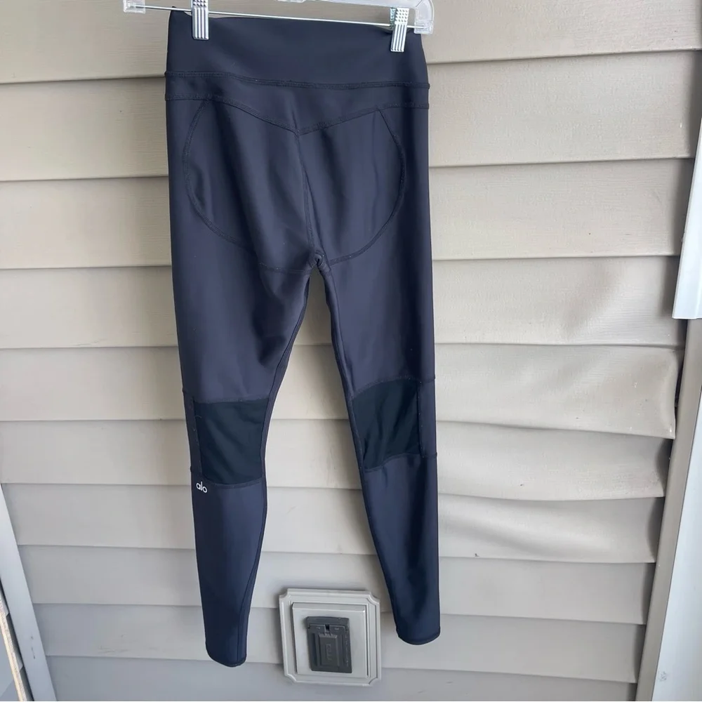 ALO Yoga Black Leggings Mesh Womens‎ Size Small Activewear Workout
